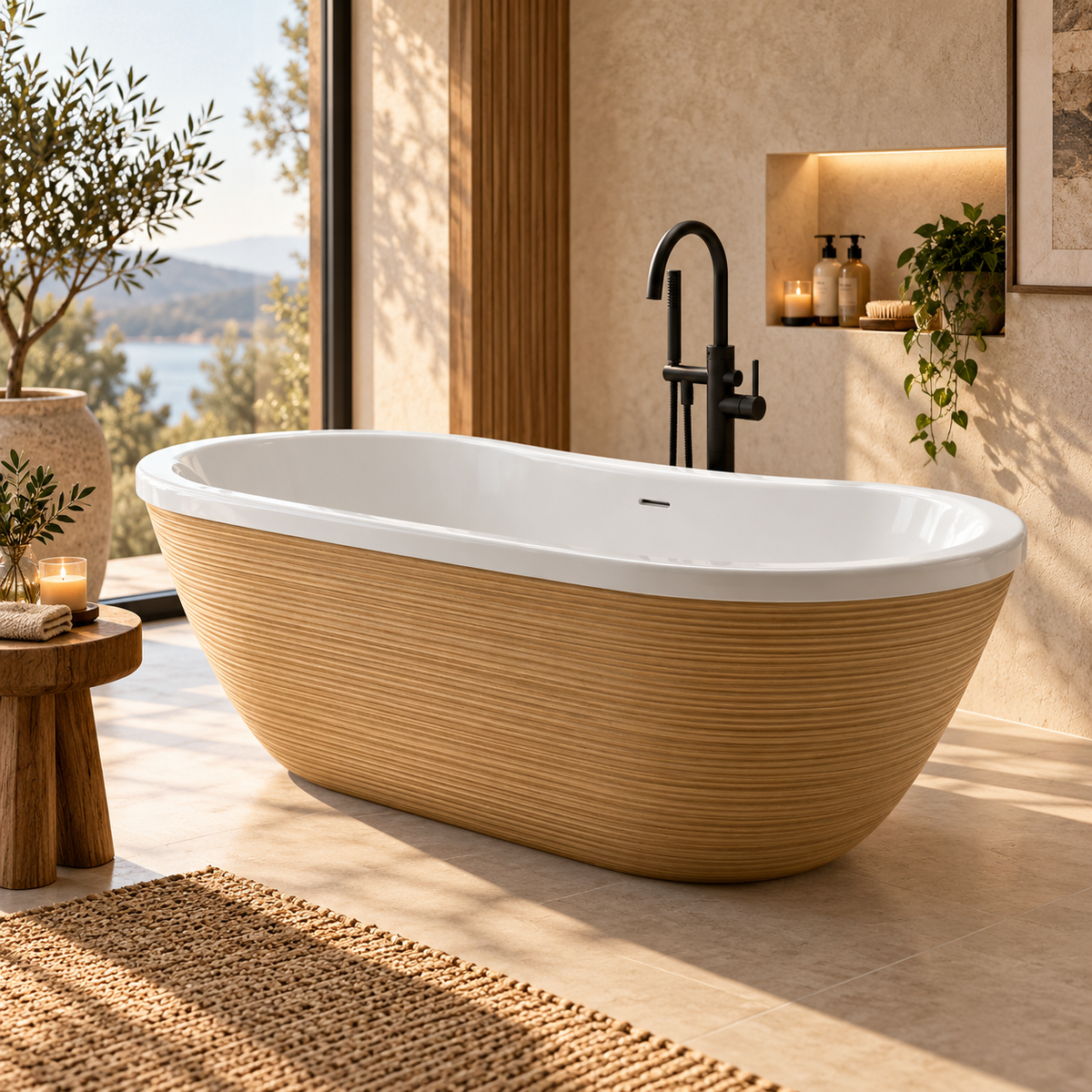 Freistehende Badewanne